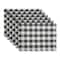 DII® Heavyweight Check Fringed Cotton Placemats, 6ct.